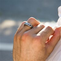 Ring Unoaerre Man in Silver 5513/23 - 5513/23